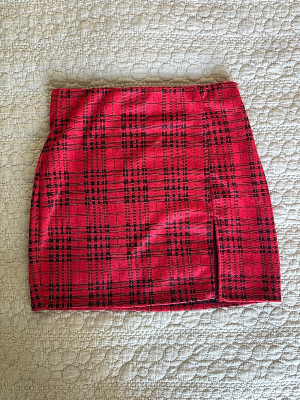 Better Be Red and Black Plaid Mini Skirt